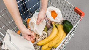 Food Waste, Zero Waste Shopping In Supermarket